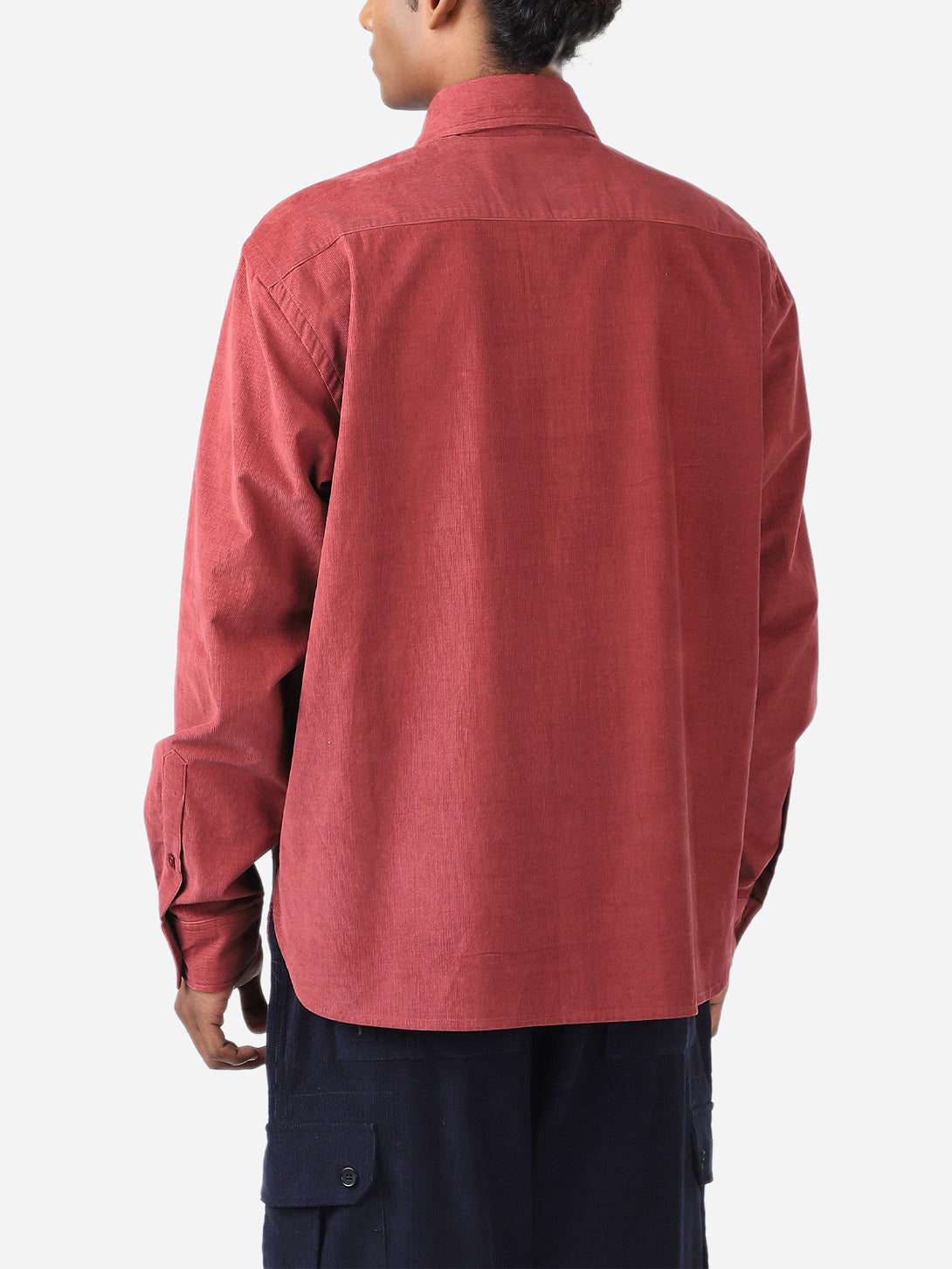 Living Coral Luis Cord Shirt Mens Kardo Corduroy Button Up Shirt 