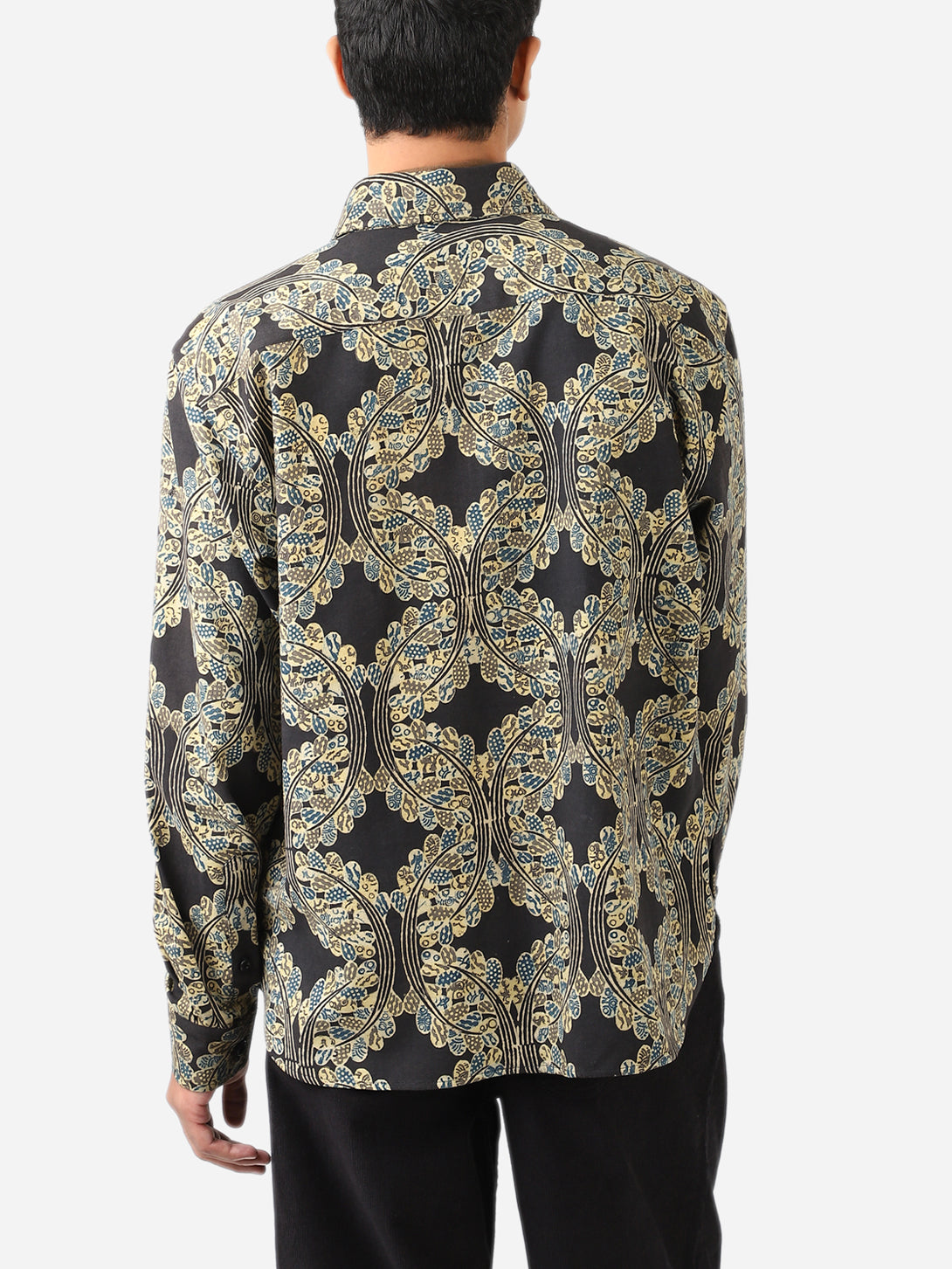 AJK25 Luis Shirt Mens Mini Checkered Kardo Button Up Woven Shirt Patterned