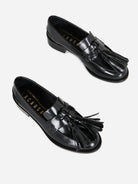 Black Neighbor Intentionally Blank Womens Shoe Womens Leather Loafer 