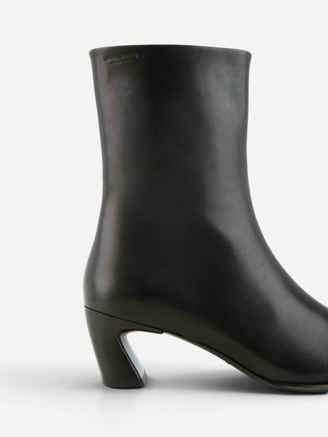 Black Ilona Womens Leather Ankle Boots Vagabond 