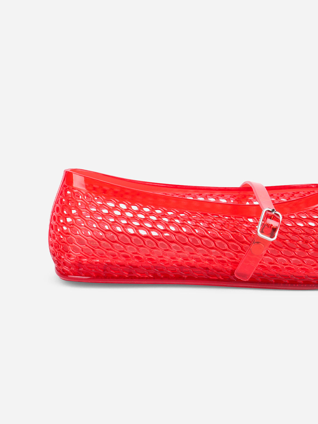 Cherry Classy Womens Jelly Intentionally Blank Red Shoe Flats 