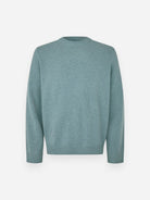 Stormy Sea Isak Knit Sweater Mens Wool Cashmere Knit Sweater Samsoe Samsoe 
