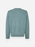 Stormy Sea Isak Knit Sweater Mens Wool Cashmere Knit Sweater Samsoe Samsoe 