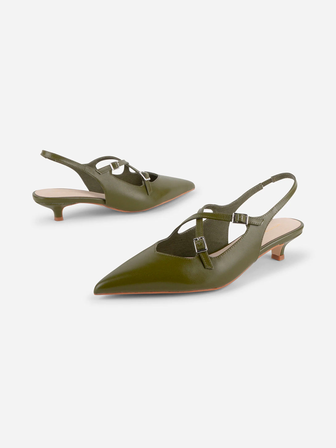 Hunter Jax Womens Green Intentionally Blank Leather Shoes 