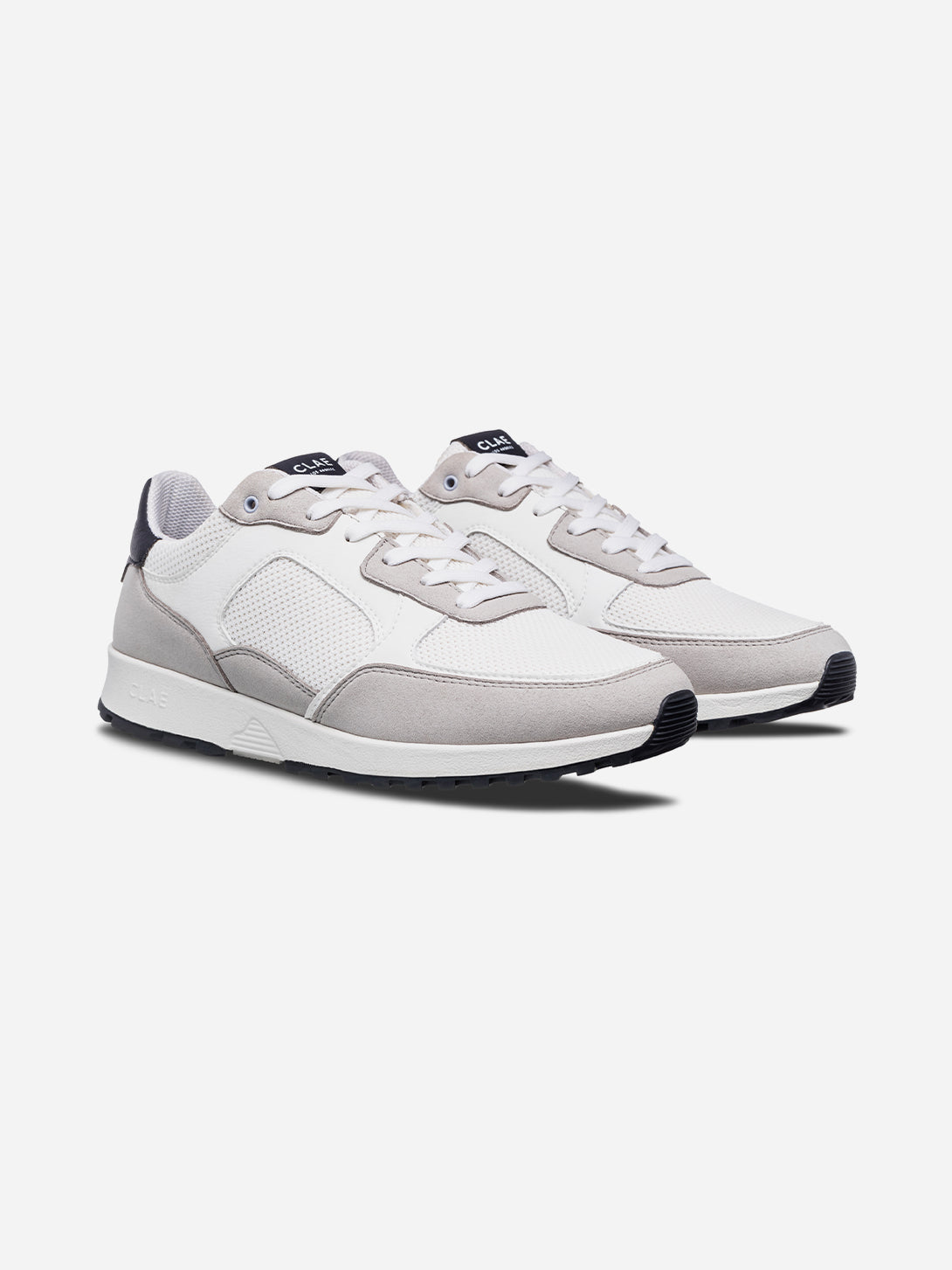 Microchip White Navy Joshua Clae Shoes Mens Clae Footwear Los Angeles 