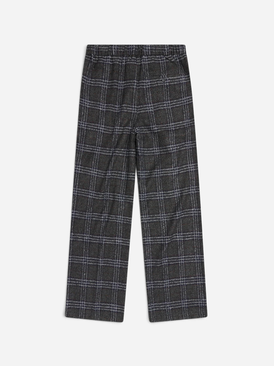 Night Sky Eco Half Elastic Plaid Pant mens Checkered Pleated Pants Krost Clothing