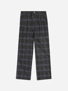 Night Sky Eco Half Elastic Plaid Pant mens Checkered Pleated Pants Krost Clothing