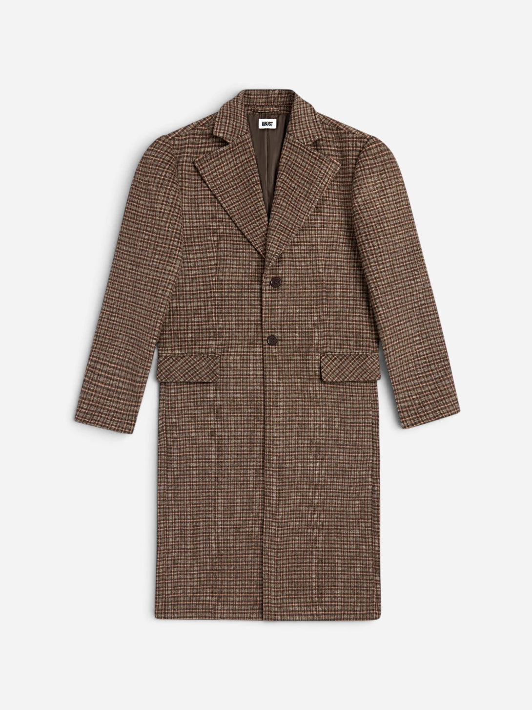 Raindrum Single Breasted Wool Overcoat Mens Oversized Wool Overcoat Krost Clothing
