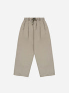 Beige Two Tuck Wide CN Pants Pleated Light Pants Elastic Waistband Kappy Clothing 