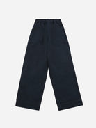 Navy One Tuck Wide Fatigue Pants Relaxed Fit Pants Cotton Kappy Clothing
