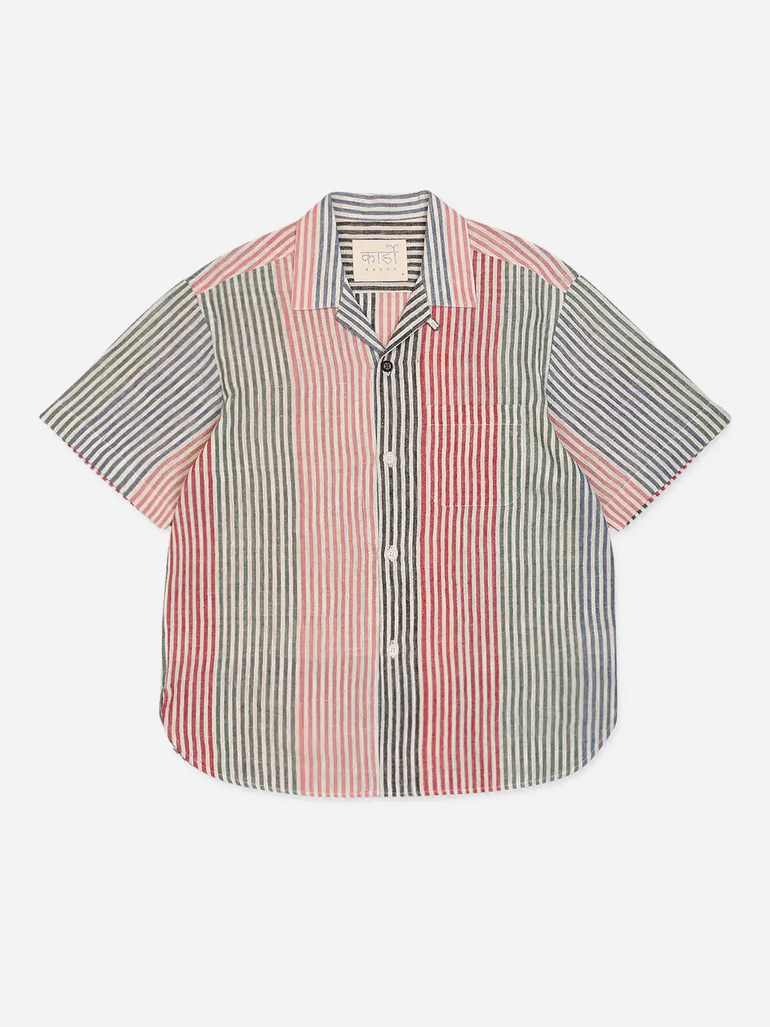 HWSS2603 - colorful stripes Olivia 2.0 Shirt Womens Camp Collar Shirt Kardo