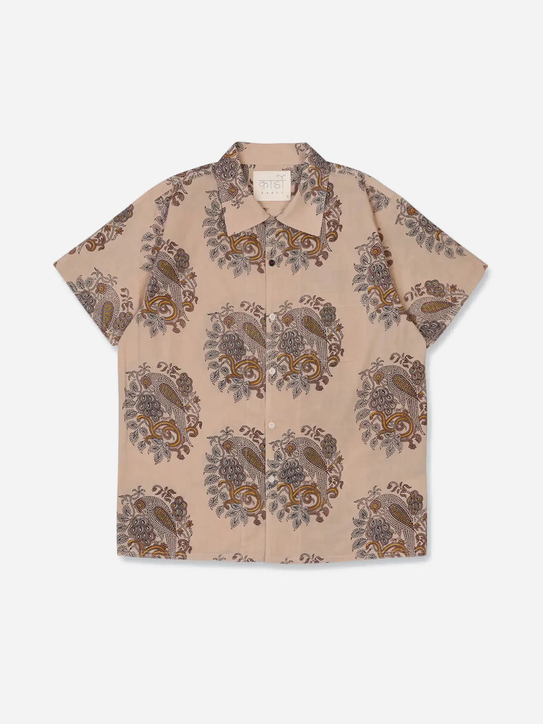 BPSS2603 Chintan Mens Button Up Woven Short Sleeve Shirt Kardo
