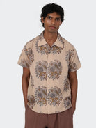 BPSS2603 Chintan Mens Button Up Woven Short Sleeve Shirt Kardo