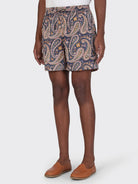 BPSS2602 Olbia Mens Stripe Lightweight Drawstring Shorts Kardo 