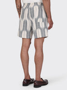 Natural Ikat Olbia Mens Stripe Lightweight Drawstring Shorts Kardo 