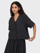 Charcoal Olivia 2.0 Shirt Womens Camp Collar Shirt Kardo