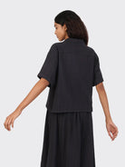 Charcoal Olivia 2.0 Shirt Womens Camp Collar Shirt Kardo