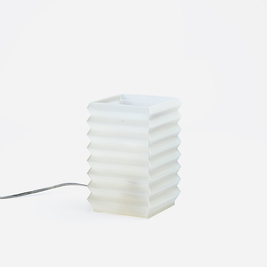 Neutral Zig Zag Lamp Wooj Brooklyn 3D Printed Lamp
