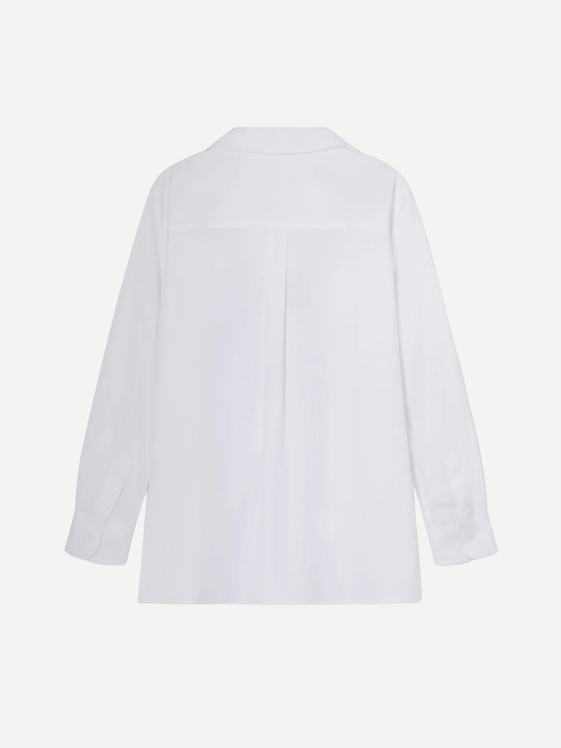 White No Boyfriend Shirt Womens Woven Button Up Shirt Laagam 
