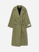 Khaki Londres Khaki Trench Womens Long Trench Coat Laagam 