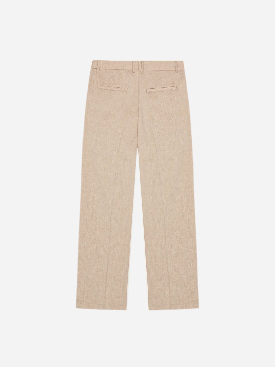 Light Sand Reece Pleated Slub Suit Pants Les Deux Pleated Trousers 