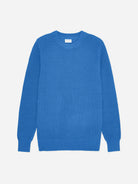 Palace Blue Gary Rib Crewneck Knit Mens Knit Crewneck Sweater Pullover Les Deux 