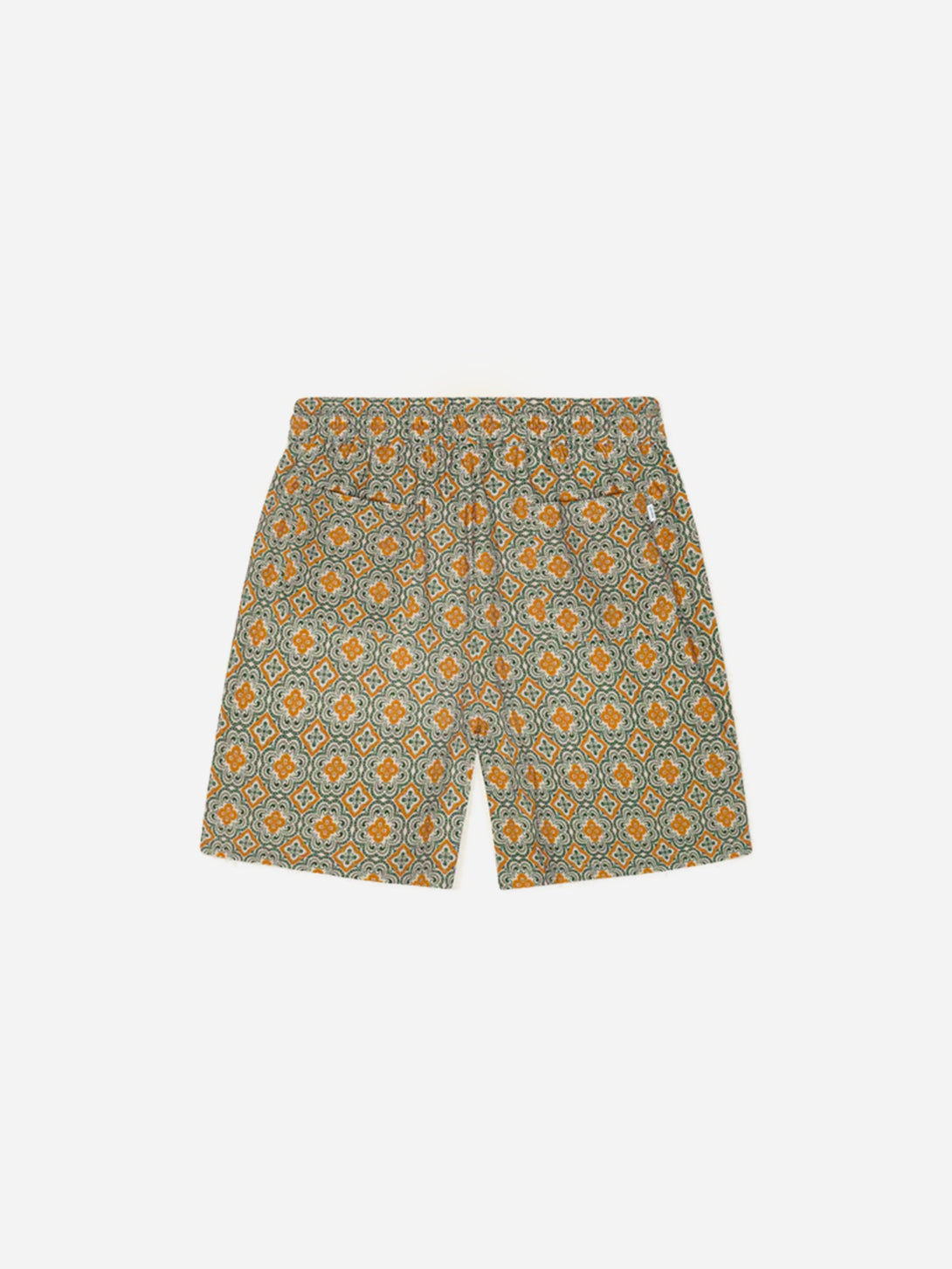 Sea Moss Green Harry Arabesque AOP Shorts Mens Pattern Les Deux Swim Shorts 