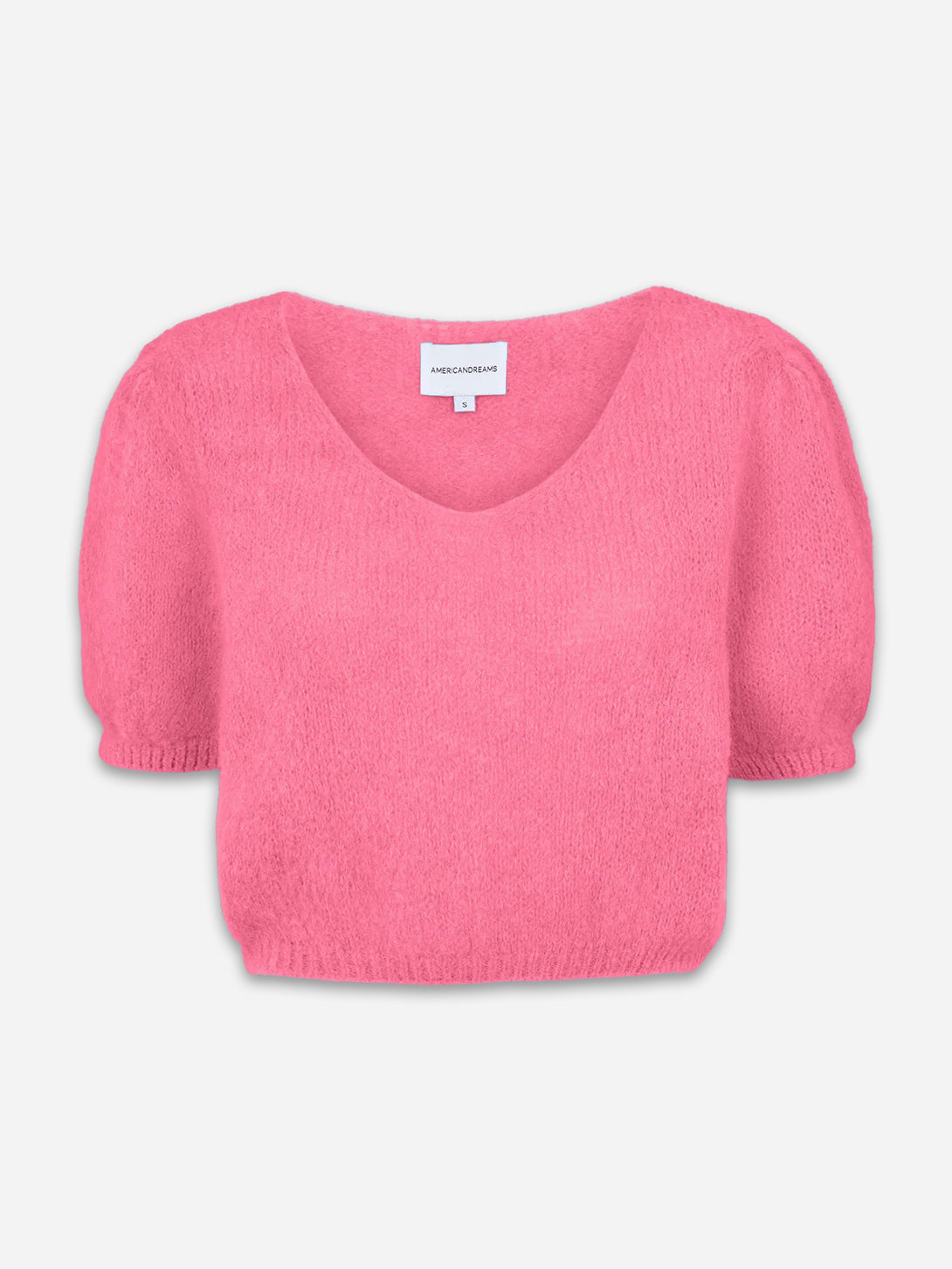 Pink Lolanda Alpaca Womens American Dream Pullover Short Sweater Wool Cashmere 