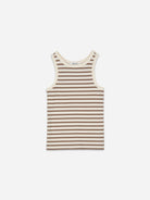 Light Brown/White Stripe Loui Tank Top Skall Studio Womens Tank Top Womens Summer Top 