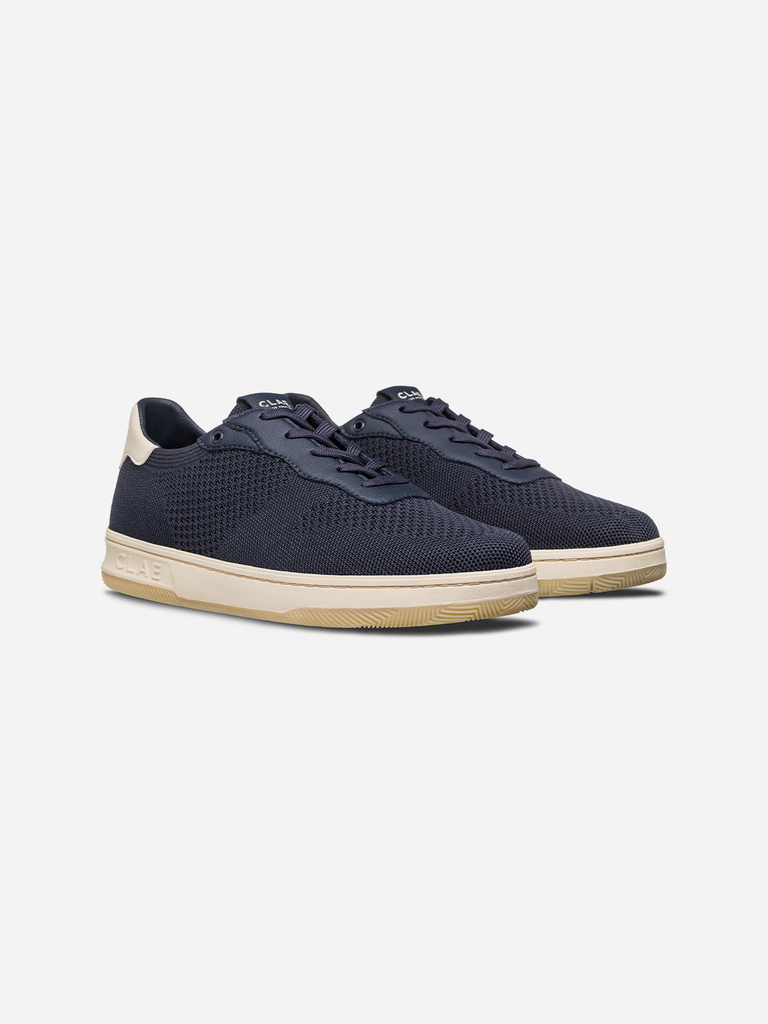 Navy Cactus Malone Knit Clae Sneakers Clae Footwear Los Angeles 