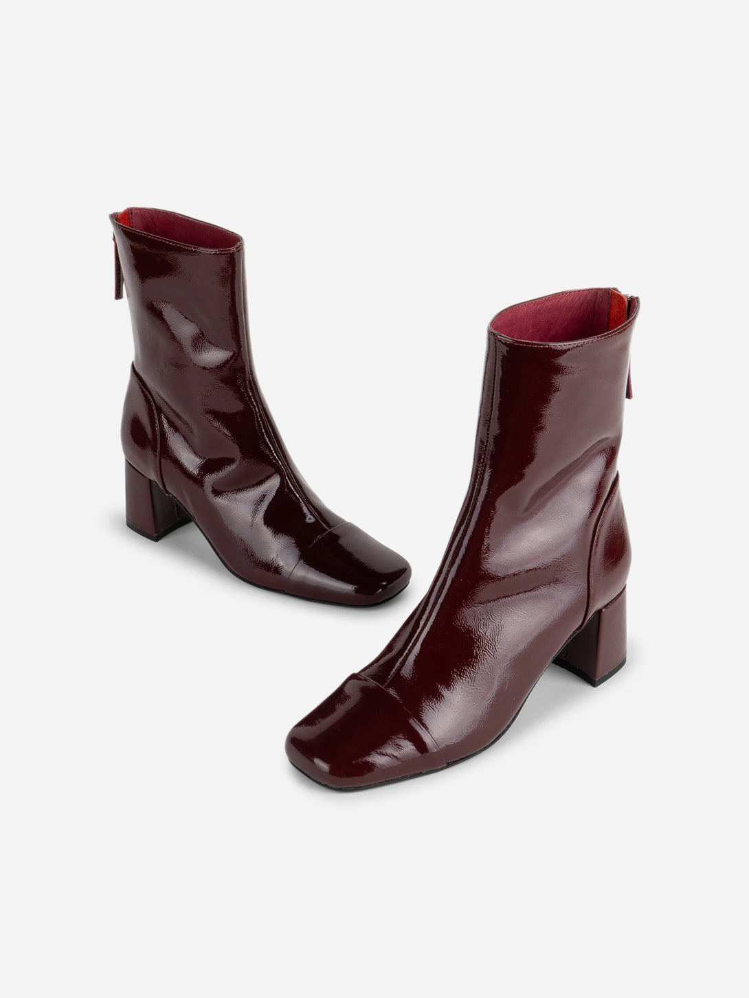 Merlot Mila Womens Intentionally Blank Leather High Boots 