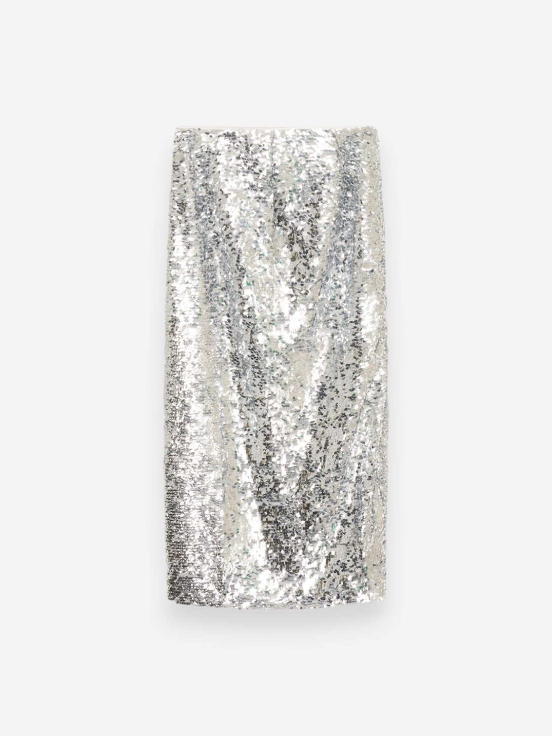 Silver Muse Woman Skirt Womens Silver Sequins Long Skirt The New Society 