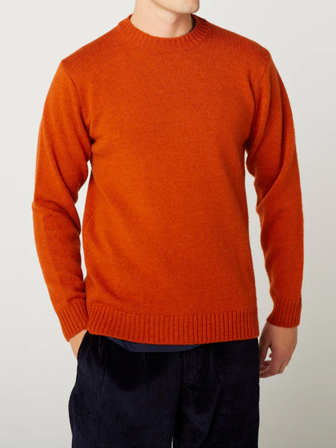 Orange Maker's Crew Peregrine Crewneck Light Sweater 