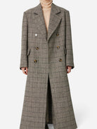 Warm Grey Melange Masculine Oversized Coat Womens Overcoat Stella Nova Clothing