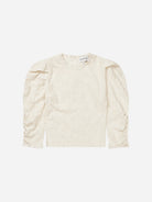 Creme Benicio Womens Long Sleeve Knit Pattern Shirt White Long Sleeve Munthe Clothing 