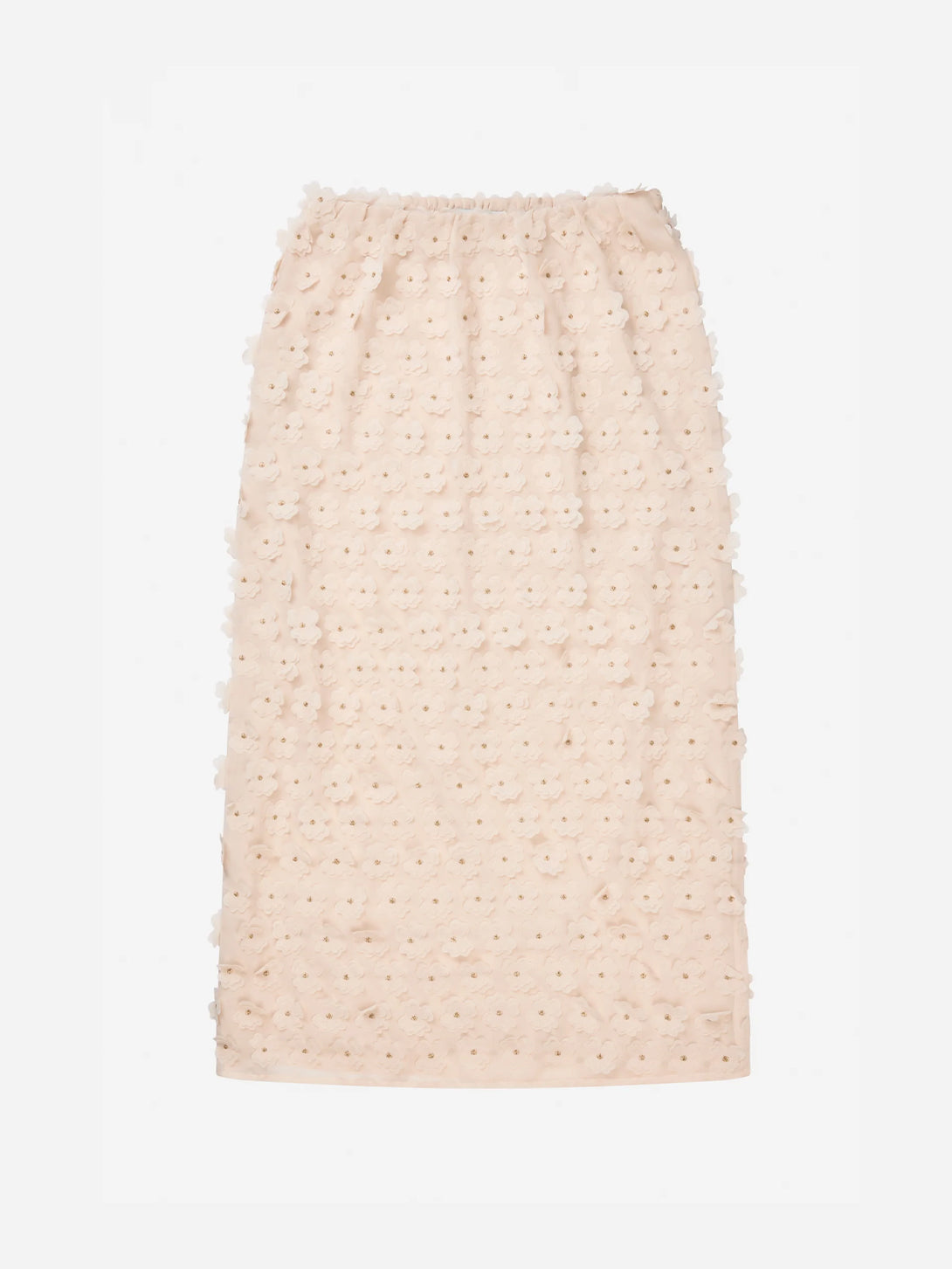 Creme Bloomy Womens Long Skirt Munthe Womens Clothing 