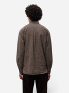 Delicioso Brown Espevik Oversized Check Shirt Mens Woven Check Shirt Norse Projects 