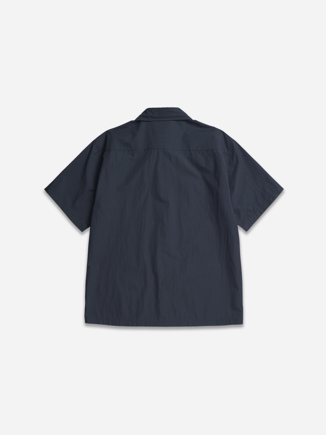 Navy Ivan Tech Poplin SS Shirt Navy Norse Projects Shirt Short Sleeve Button Up 