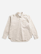 Natural Ecru Falster Stripe Oversized Shirt Mens Striped Woven Shirt 