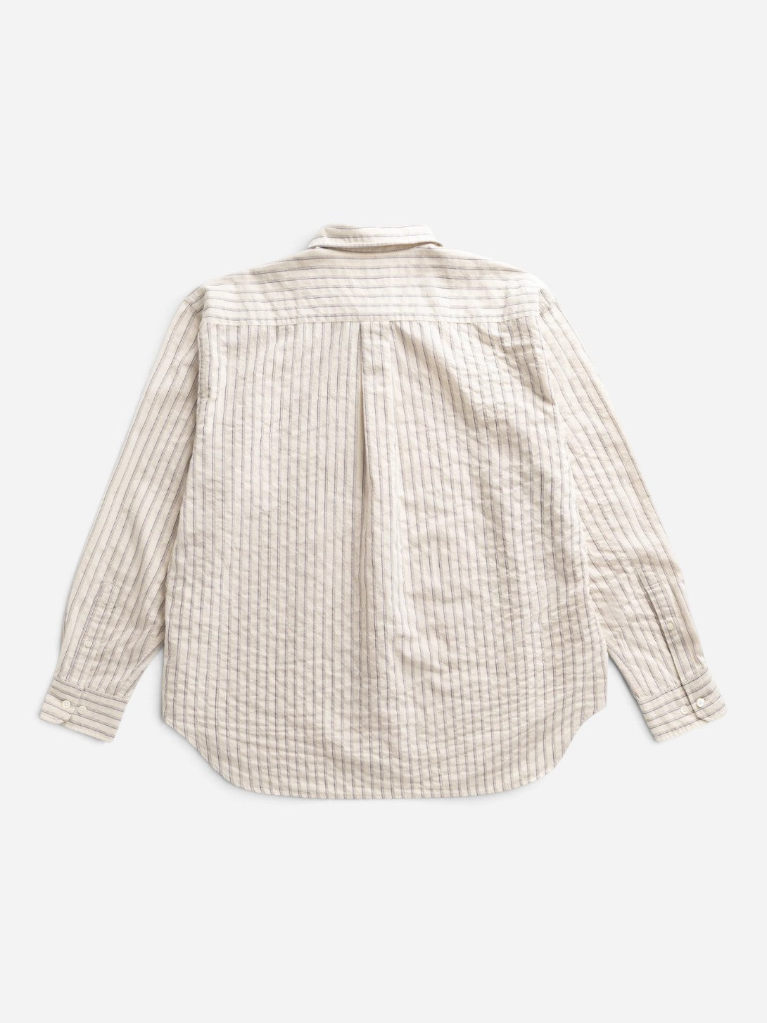 Natural Ecru Falster Stripe Oversized Shirt Mens Striped Woven Shirt 