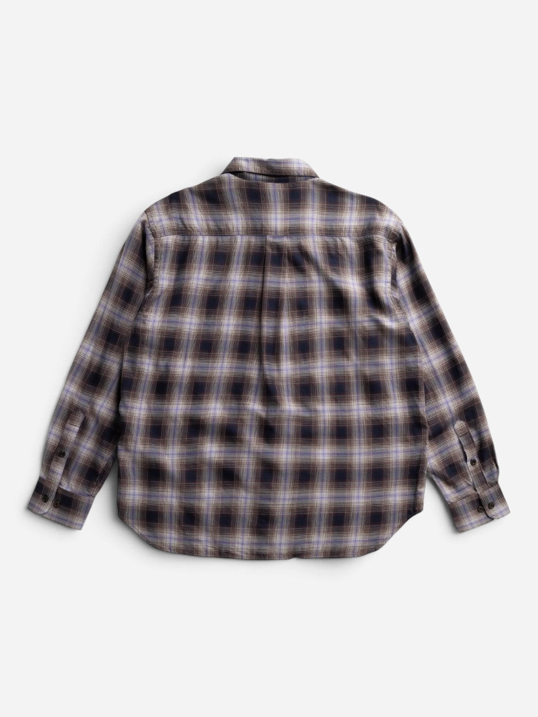 Darkest Purple Falster Fine Cotton Flannel Check Oversize Shirt Mens Woven Check Shirt Norse Projects 