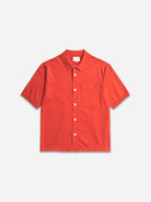 Blood Orange Rollo Cotton Linen SS Shirt Mens Linen Short Sleeve Shirt Norse Projects