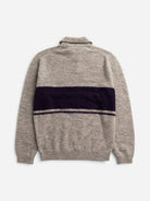 Walnut Gudme Baby Alpaca Stripe Polo Mens Long Sleeve Polo Norse Projects 