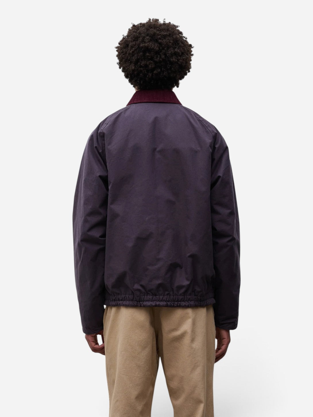 Darkest Purple Holmen Wax Raglan Insulated Jacket Mens Outerwear Norse Projects 
