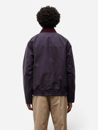 Darkest Purple Holmen Wax Raglan Insulated Jacket Mens Outerwear Norse Projects 