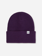 Royal Purple Organic Cotton Waffle Knit Beanie Druthers NYC