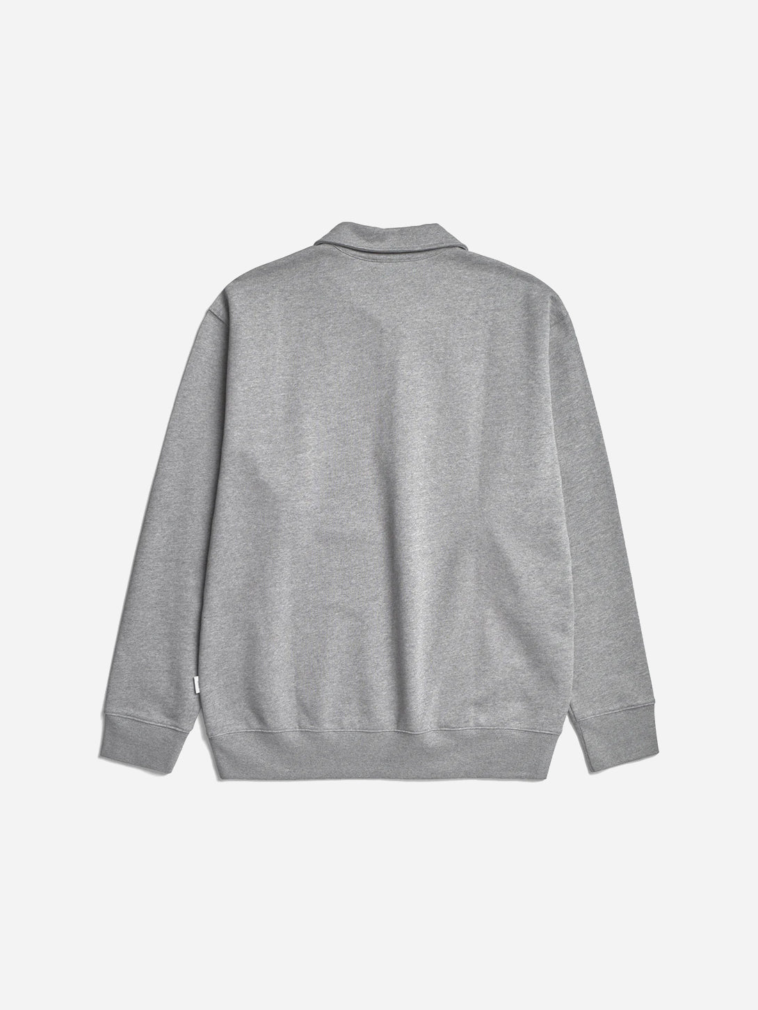Grey Melange Norse Standard Half Zip Sweatshirt Mens Half Zip Cotton Pullover Sweatshirt Norse Projects 