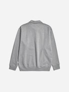 Grey Melange Norse Standard Half Zip Sweatshirt Mens Half Zip Cotton Pullover Sweatshirt Norse Projects 