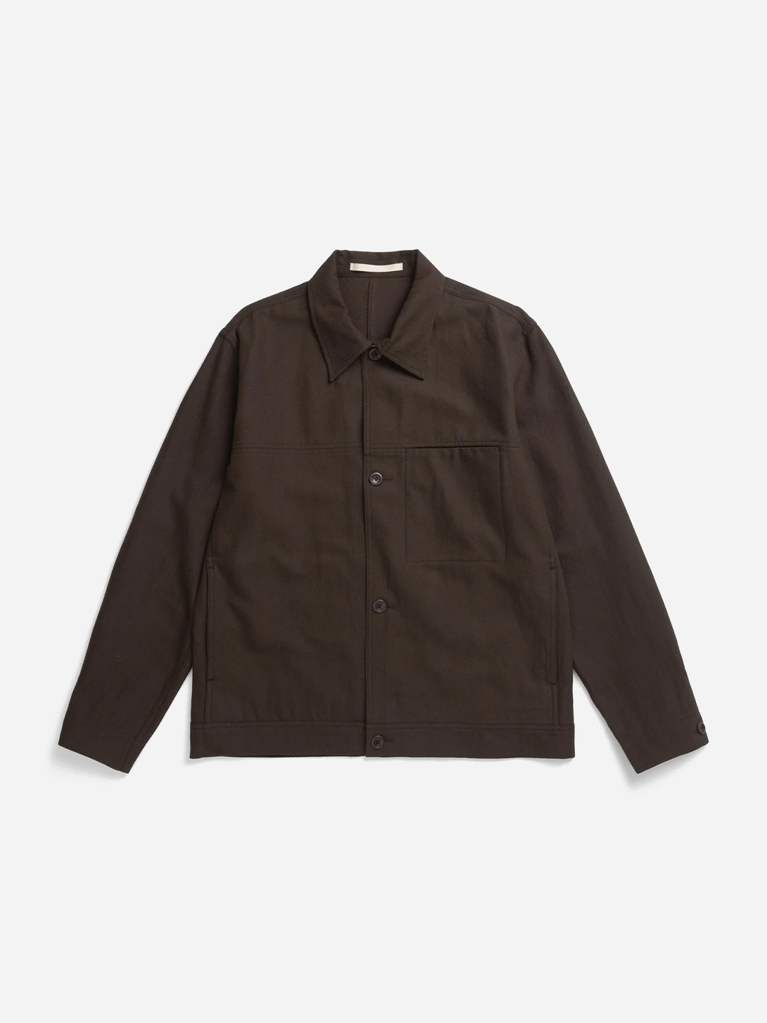 Delicioso Brown Arresskov Compact Cotton Overshirt Mens Brown Overshirt Norse Projects 