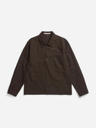 Delicioso Brown Arresskov Compact Cotton Overshirt Mens Brown Overshirt Norse Projects 